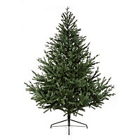 7ft Glenshee Spruce Green Hinged Full Artificial Christmas tree