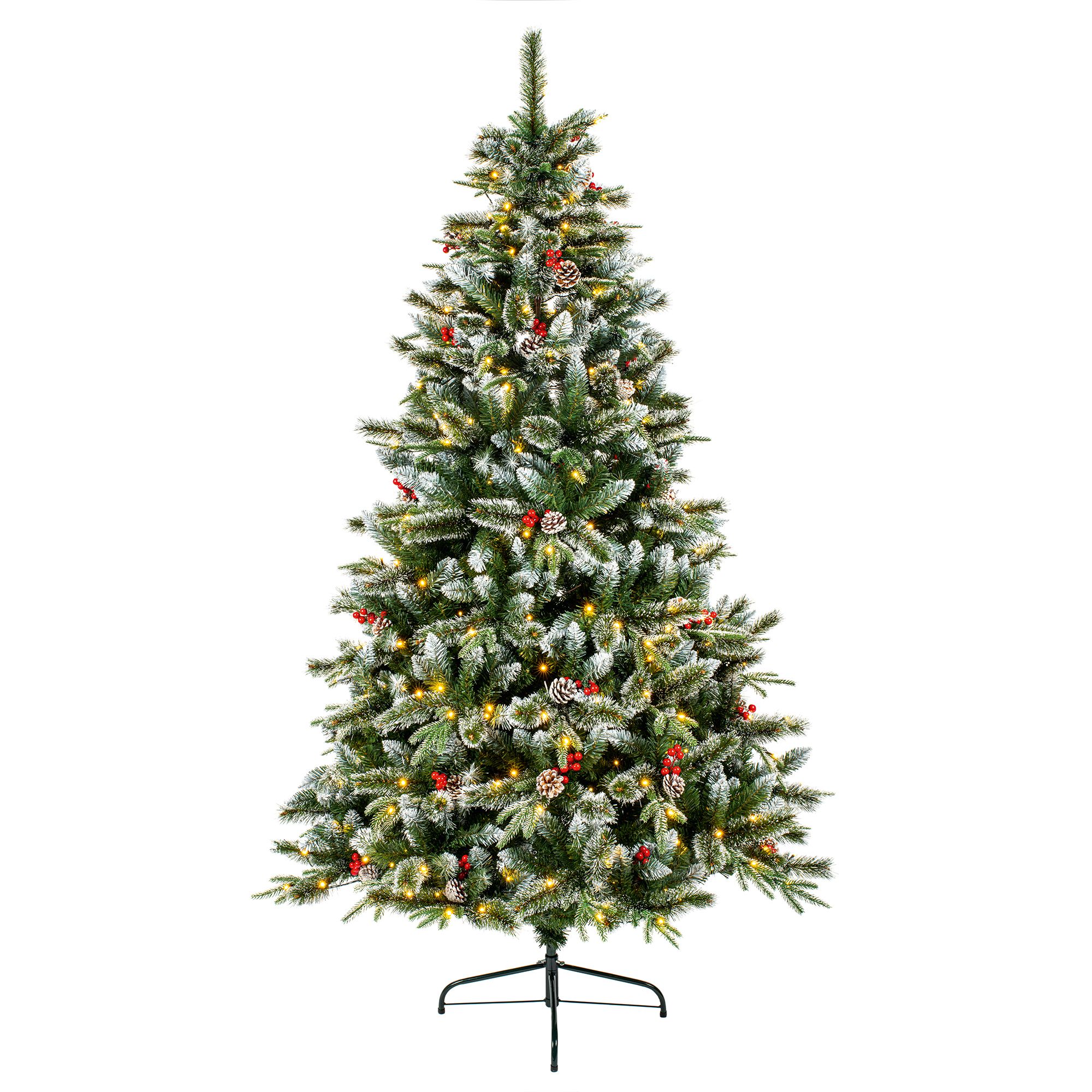 7ft New jersey Prelit Artificial Christmas tree DIY at B&Q