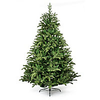 7ft Nordman fir Green Hinged Full Artificial Christmas tree