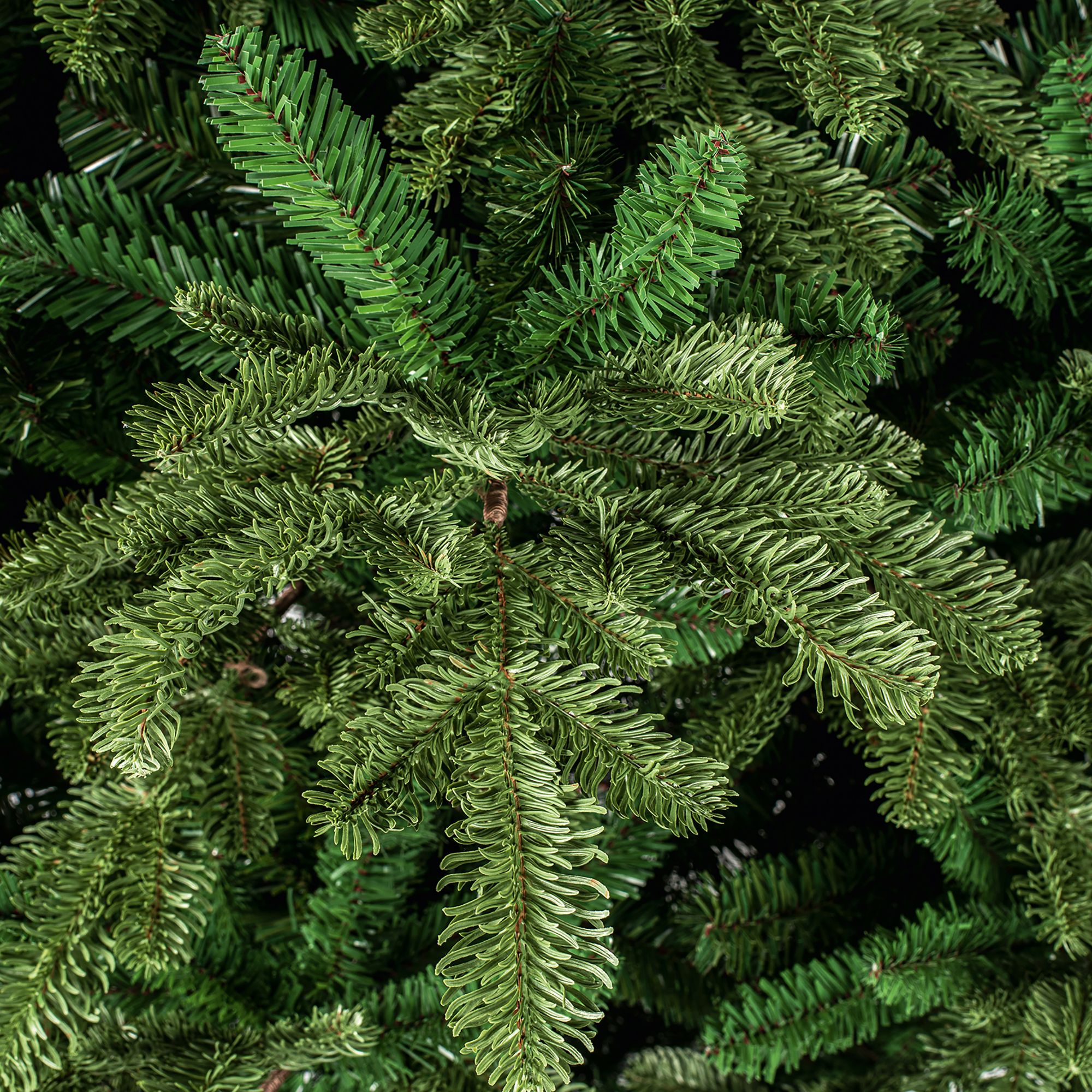 7ft Nordman fir Green Hinged Full Artificial Christmas tree