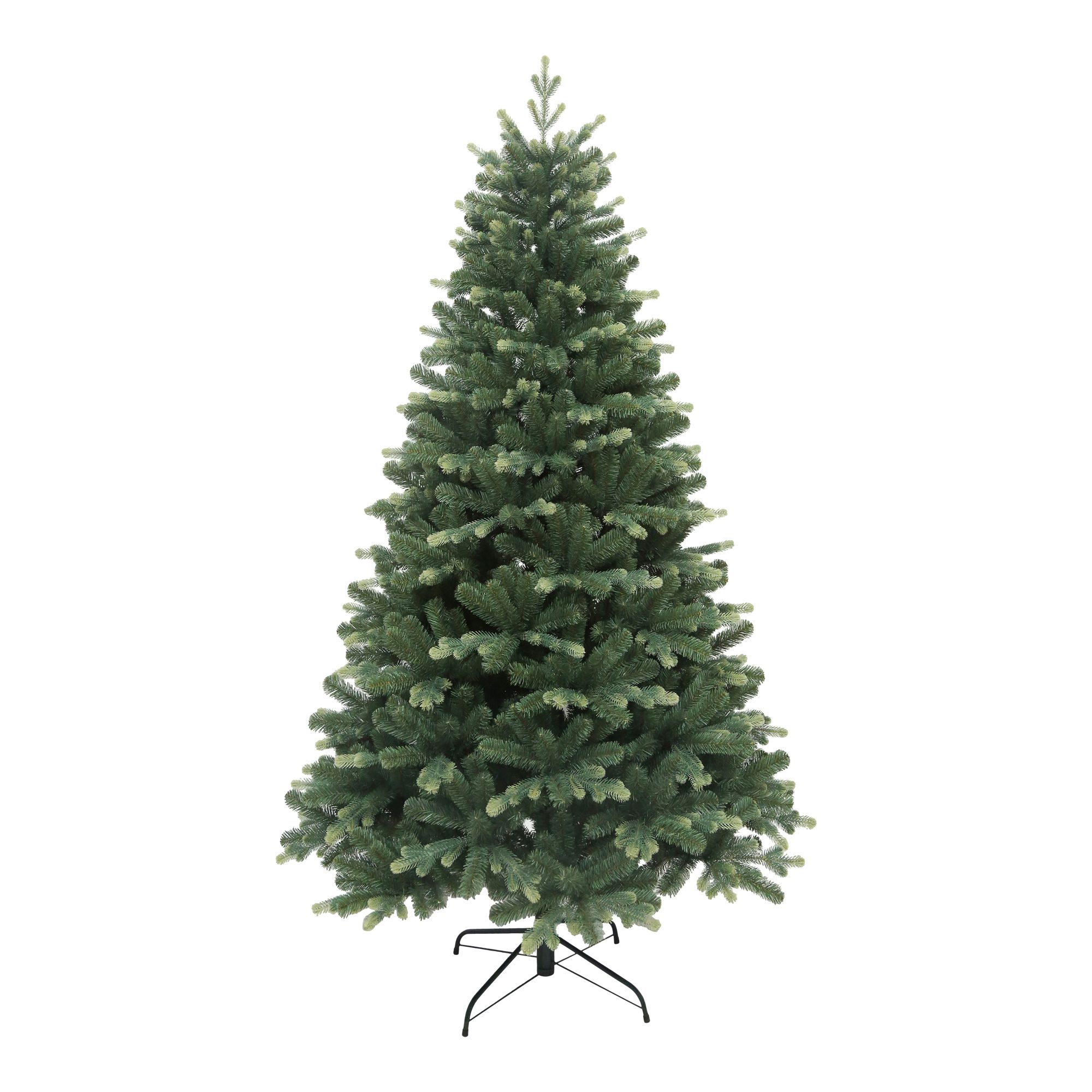 7ft Olber Natural effect Hinged Full Artificial Christmas tree - Green