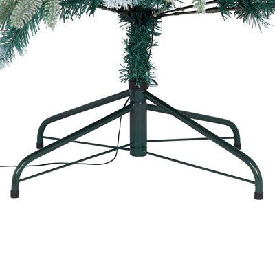 7ft Rokua Warm white LED Mint green glitter design Pre-lit Artificial Christmas tree