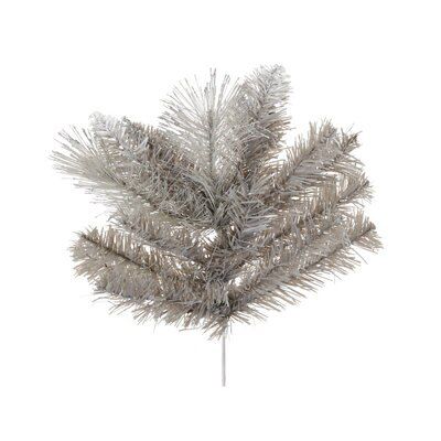 7ft Silver tipped Fir Grey Hinged Full Artificial Christmas tree