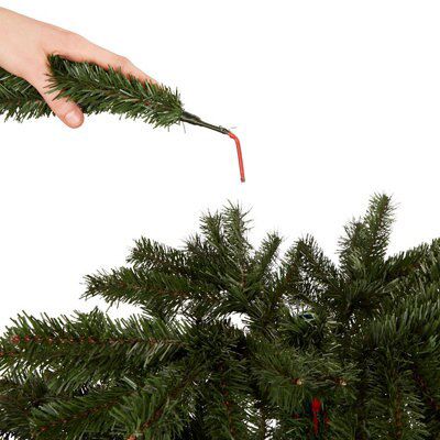 7ft Woodland Pine Green Hooked Full Artificial Christmas tree