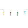 8 Multicolour Candy cane LED String lights with 0.6m Clear cable