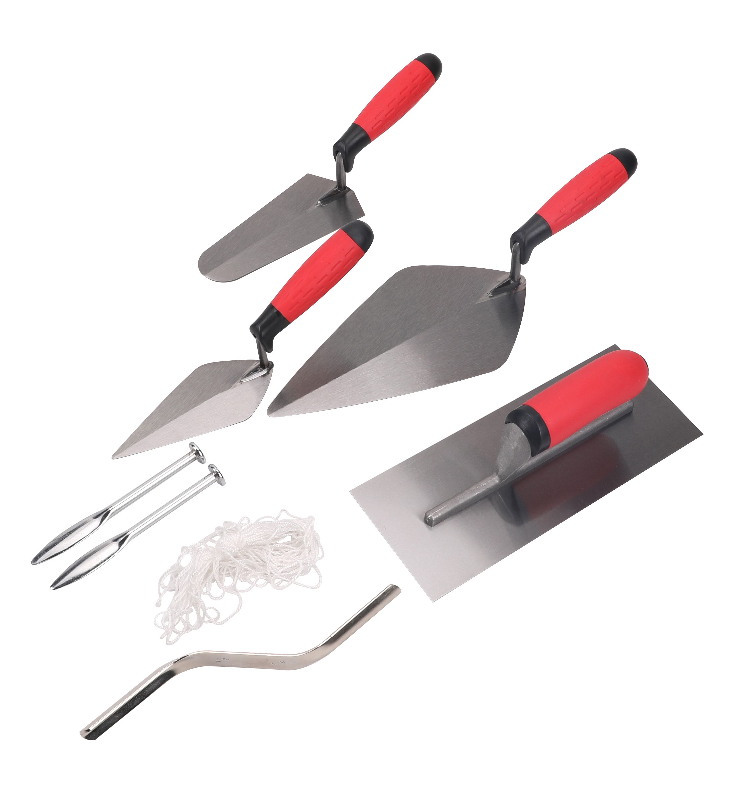 8 piece Carbon steel Brick trowel set