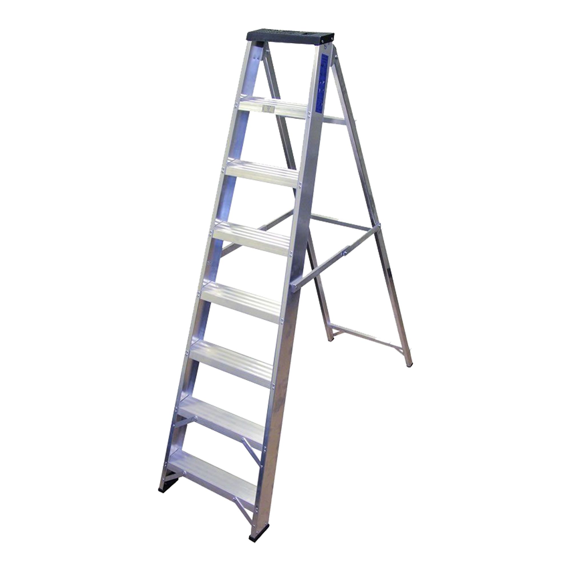 8 tread Aluminium Step Ladder 1.68m - Week hire