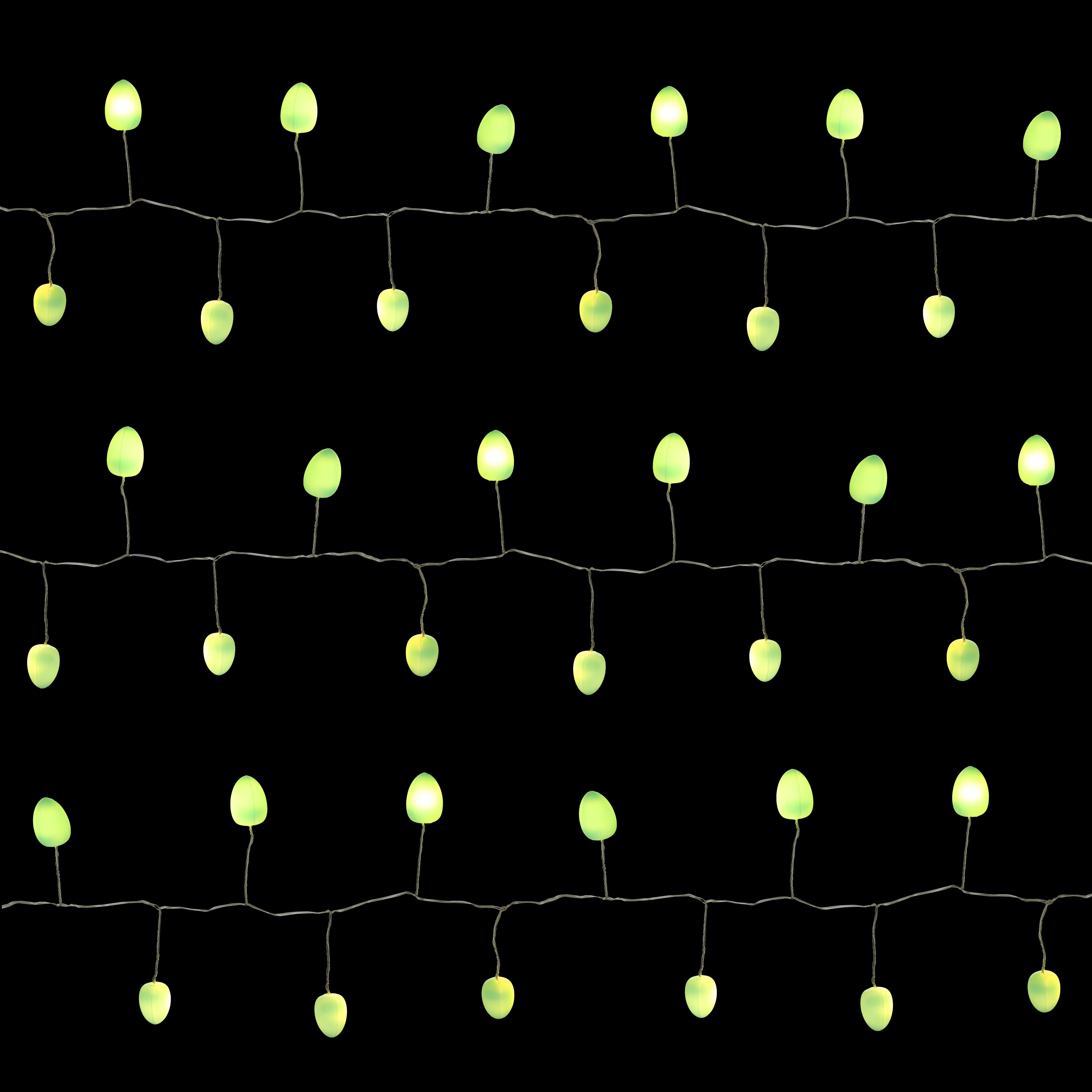 80 Green Berry LED With timer function Cluster string light with 2.2m Clear & silver cable