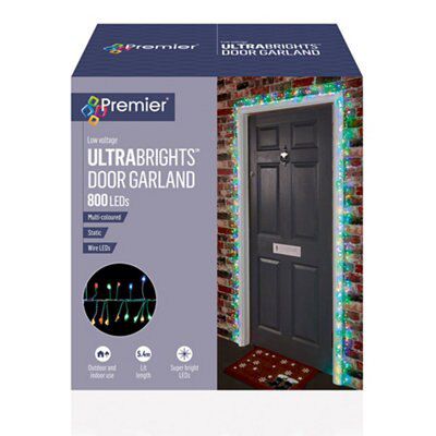 800 Multicolour Door garland LED String lights & cable