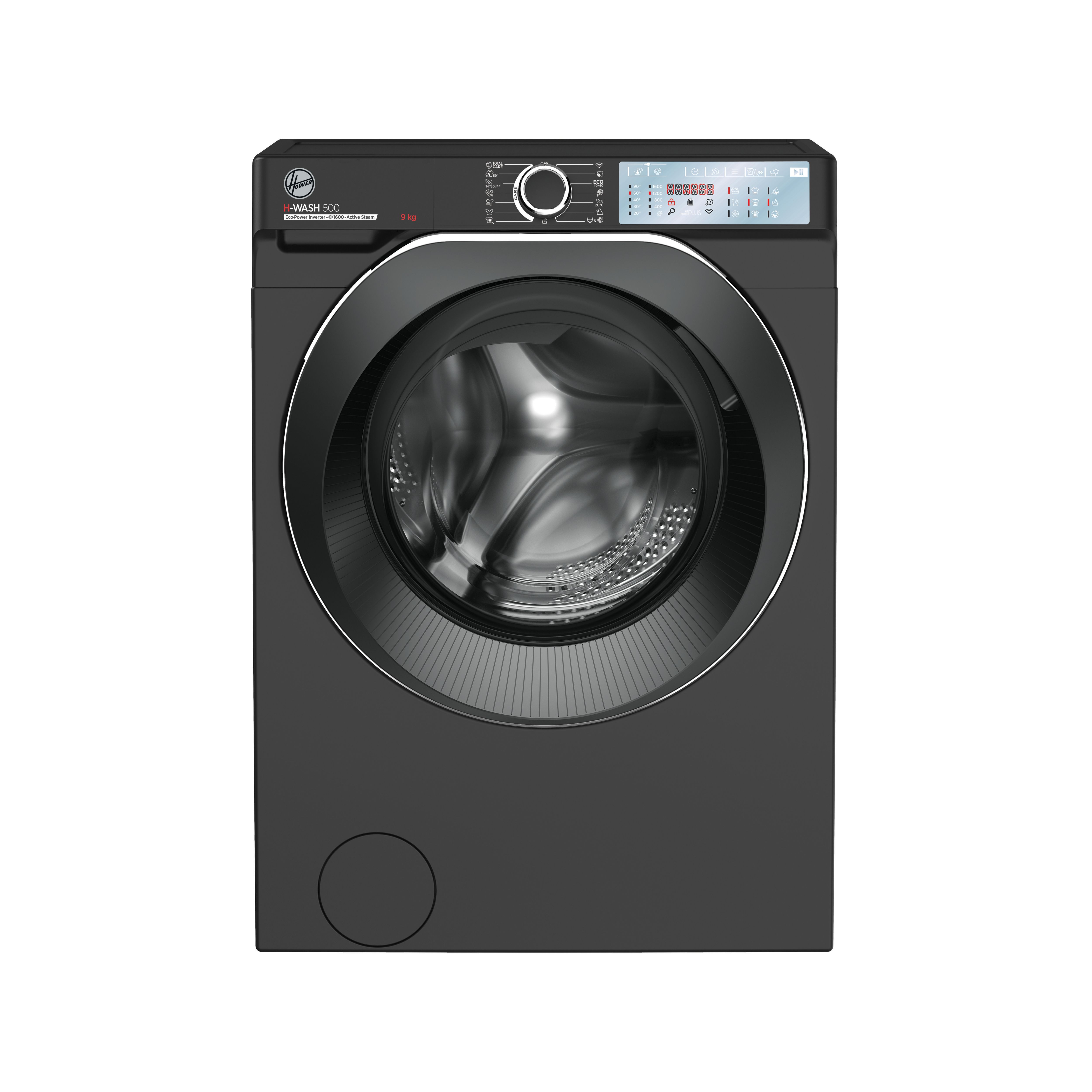 Hoover Hwb69Ambcr/1-80 Graphite Freestanding Washing Machine, 9Kg