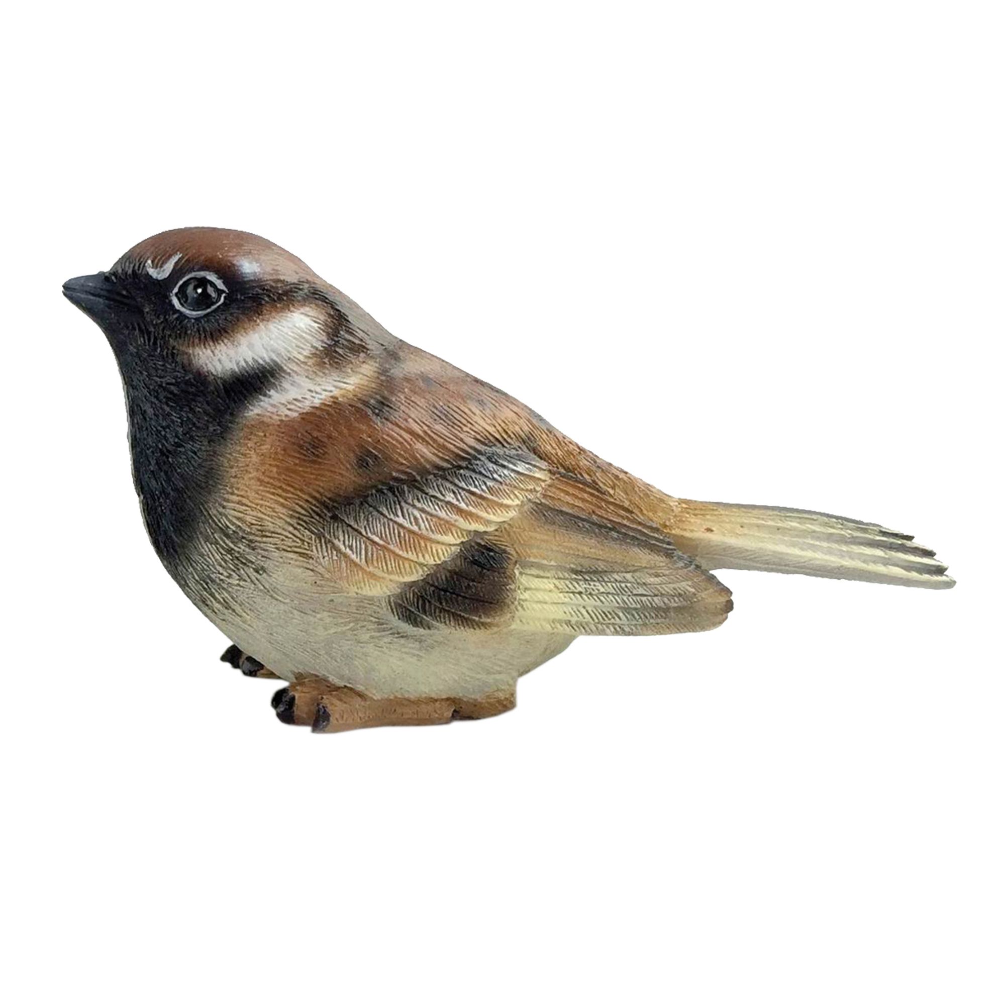 Sitting male sparrow Garden ornament