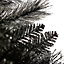 8ft Black tipped Fir Black Hinged Full Artificial Christmas tree
