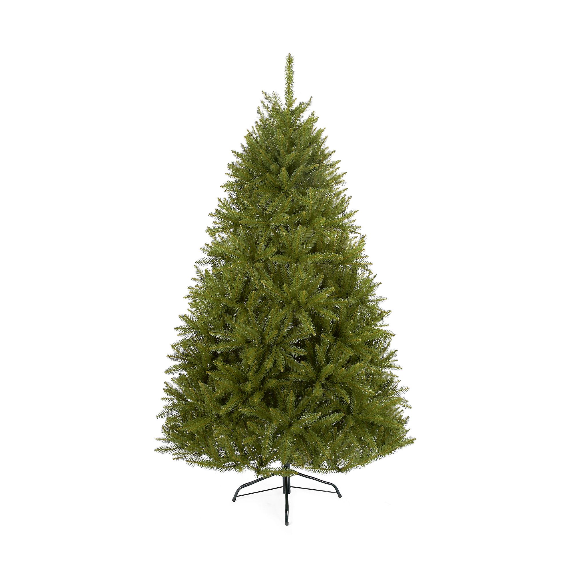 8ft California Spruce Green Hinged Full Artificial Christmas tree