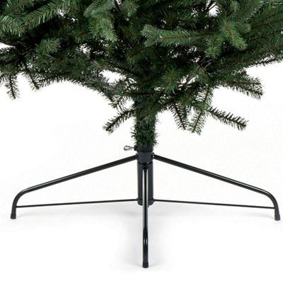 8ft Glenshee Spruce Green Hinged Full Artificial Christmas tree
