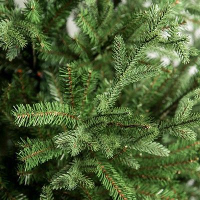 8ft Glenshee Spruce Green Hinged Full Artificial Christmas tree