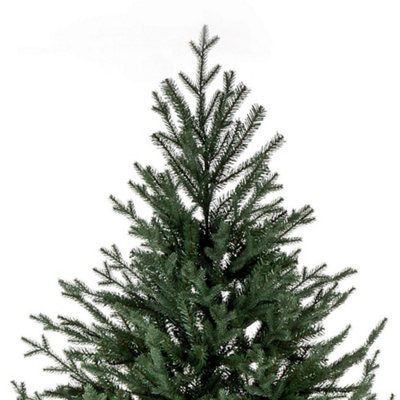 8ft Glenshee Spruce Green Hinged Full Artificial Christmas tree