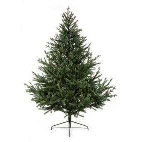 8ft Glenshee Spruce Hinged Full Artificial Christmas tree