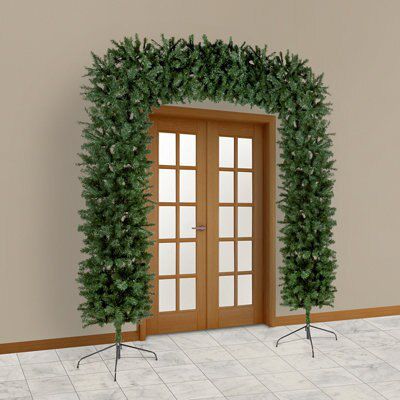 8ft Green Classic Artificial Christmas tree arch