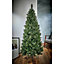 8ft Ridgemere Slim pine Green Hinged Full Artificial Christmas tree