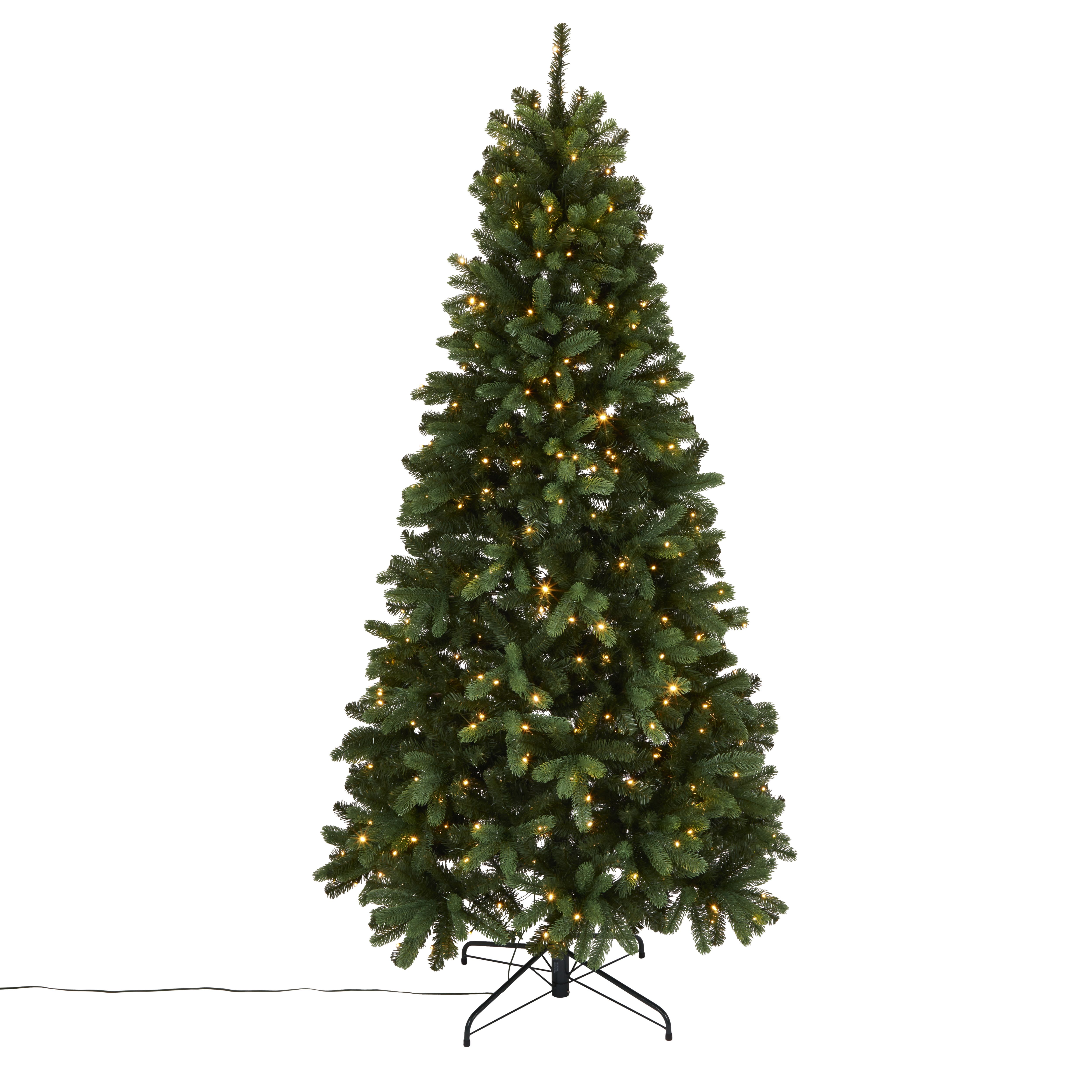 Red Feathers Christmas Tree Cutting 2022 8Ft Smart Natural Looking Artificial Christmas Tree | Diy At B&Q