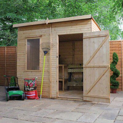 8X6 AERO CURVED ROOF SHED HD