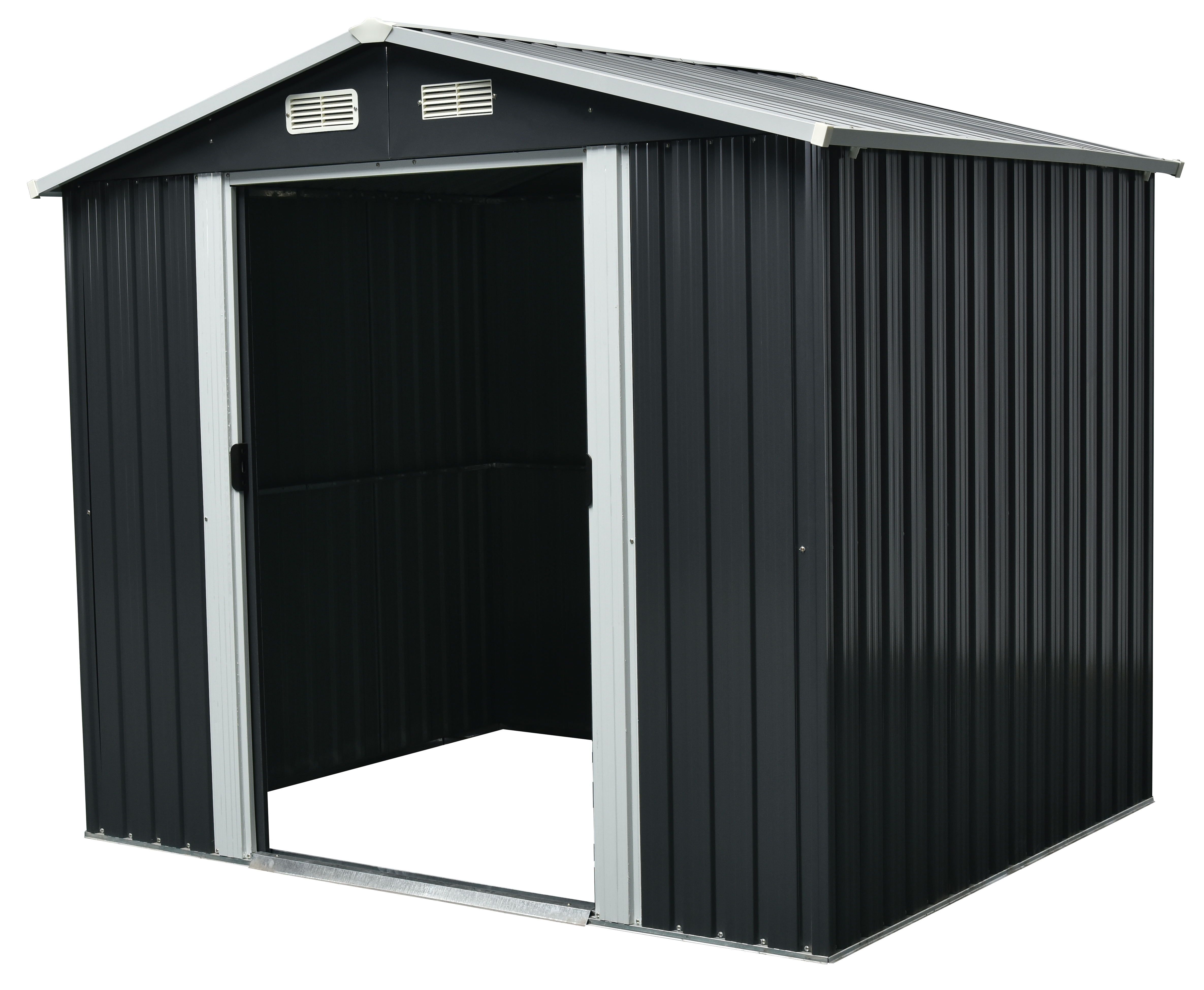 8x6 Apex Metal Shed | DIY At B&Q