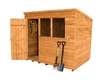 8X6 OVERLAP PENT SHED