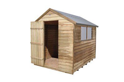 8X6 OVERLAP SHED WITH ASSEMBLY H