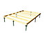8x6 Timber Shed base (L) 219cm x (W) 159cm