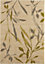 Aaliyah Trailing leaf Beige & green Rug 170cmx120cm