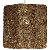 Abaca Brown Twine Light shade (D)177mm
