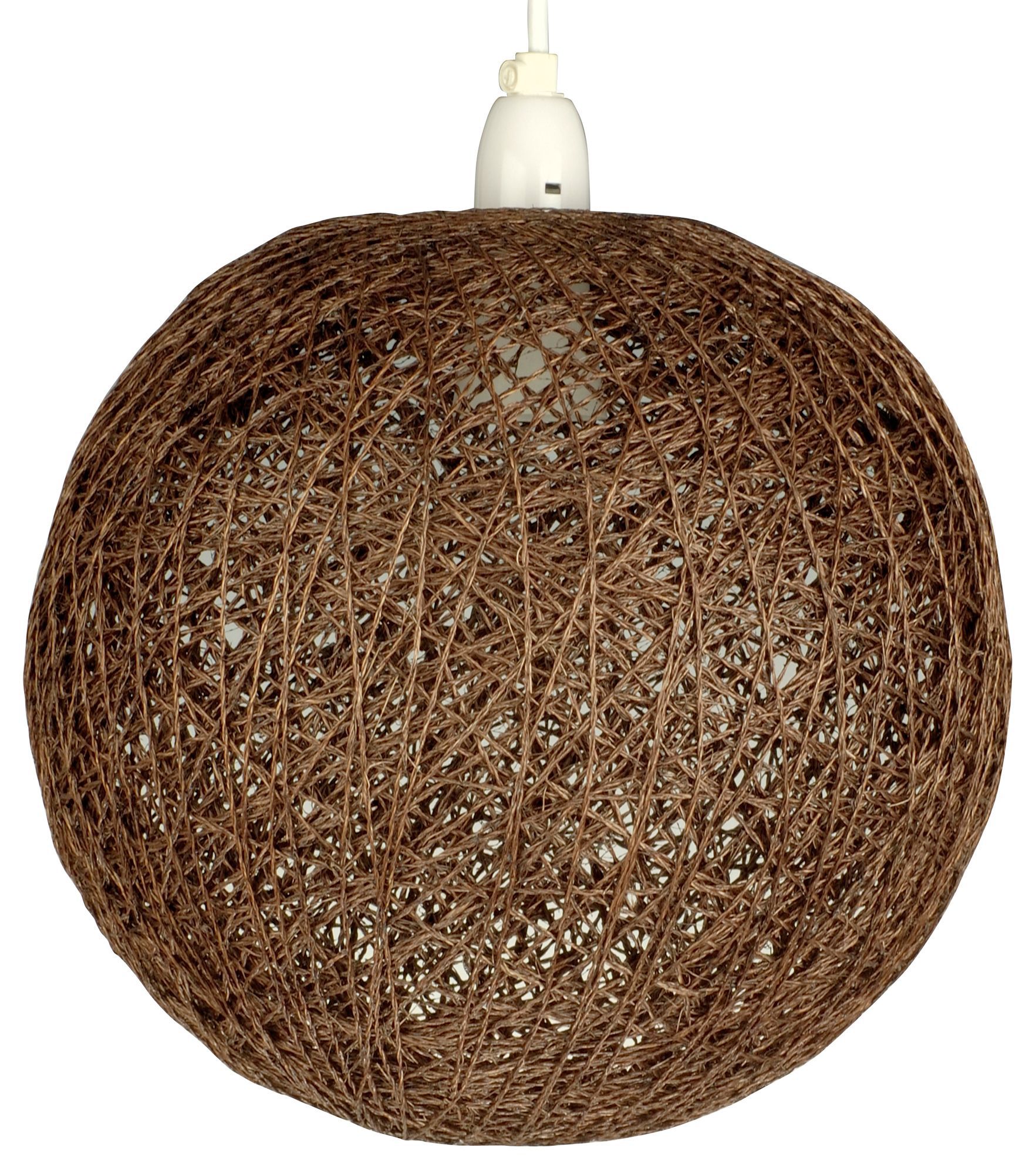 Abaca Chocolate Twine Light shade (D)280mm DIY at B&Q