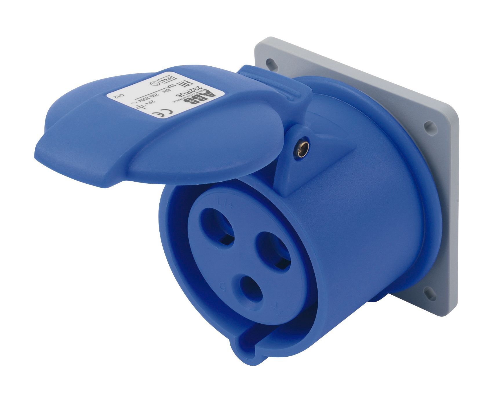 ABB 32A Blue Site panel socket