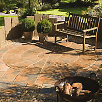 Abbey brown Paving circle squaring off pack