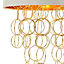 Abby Shade with hoops Ivory Antique brass effect Pendant ceiling light, (Dia)360mm