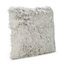 Abelie Faux fur Light grey Cushion (L)43cm x (W)43cm