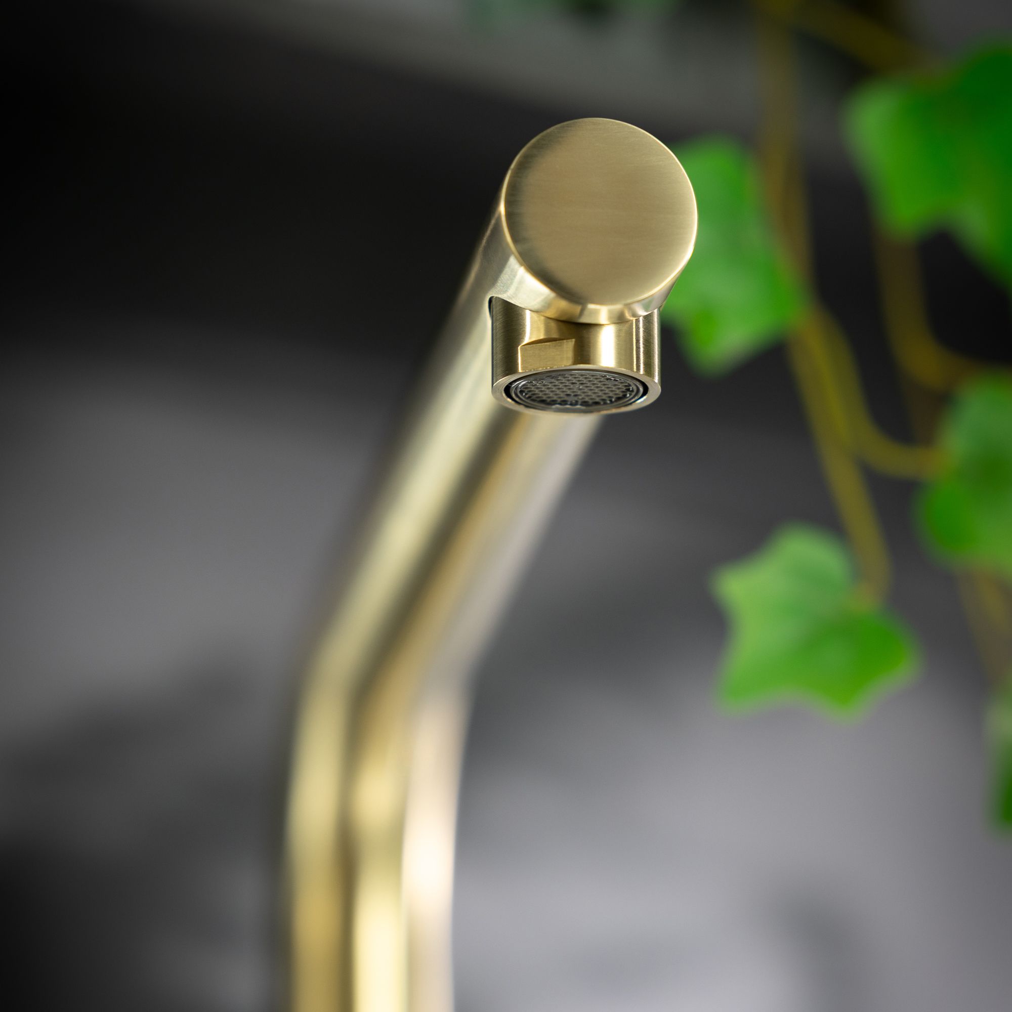 Abode Logik Brass effect Kitchen Side lever Tap