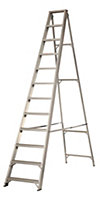 Abru 10 tread Aluminium Step ladder, 2.66m