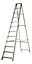 Abru 10 tread Aluminium Step ladder, 2.66m
