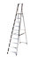 Abru 10 tread Aluminium Step ladder, 2.92m