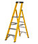 Abru 4 tread Fibreglass Step ladder, 1.67m