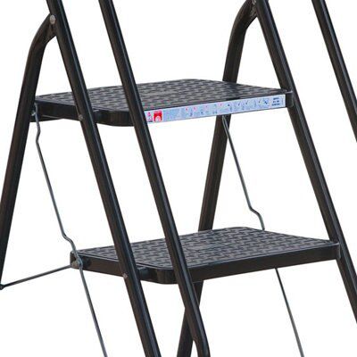 Abru 4 tread Steel Step stool (H)1.66m