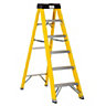 Abru 6 tread Fibreglass Step ladder, 1.55m
