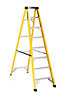 Abru 8 tread Fibreglass Step ladder, 1.88m
