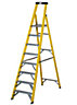 Abru 8 tread Fibreglass Step ladder, 2.67m