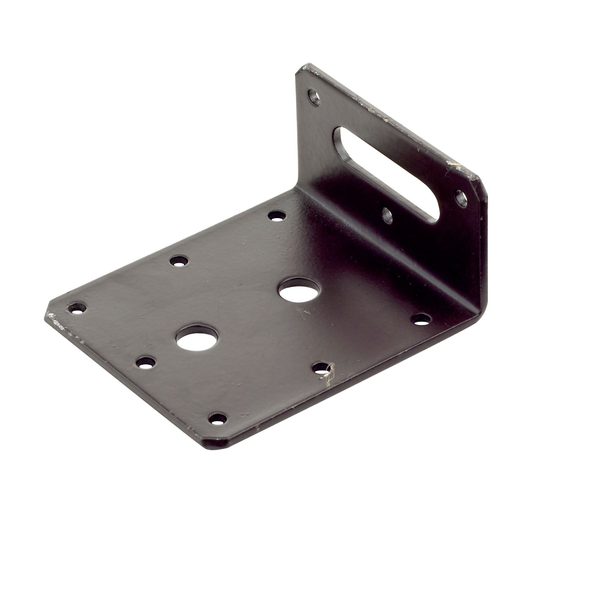 Abru Brown Powder-coated Steel Angle bracket (H)75mm (W)85mm (L)40mm ...