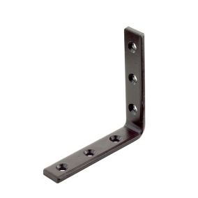 Abru Brown Powder-coated Steel Heavy duty Angle bracket (H)100mm (W)20mm (L)100mm