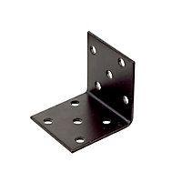 Abru Brown Powder-coated Steel Mini Angle bracket (H)40mm (W)40mm (L)40mm