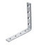 Abru Chrome effect Powder-coated Steel Heavy duty Angle bracket (H)20mm (W)120mm (L)120mm