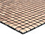 Abu dhabi Brushed bronze effect Metal Mosaic tile sheet, (L)290mm (W)290mm